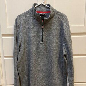 NWT Gray Avalanche Men's Lightweight Fleece 1/4 Zip Pullover with Mock Neck, XL